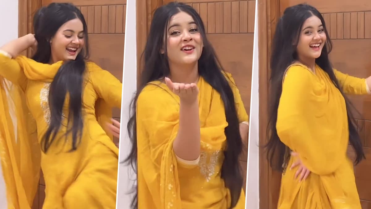 Gungun Gupta Viral Dance: गुनगुन गुप्ता ने हरियाणवी गाने पर पीला सूट पहनकर  लगाया ठुमका, डांस वीडियो हुआ वायरल | 👍 LatestLY हिन्दी