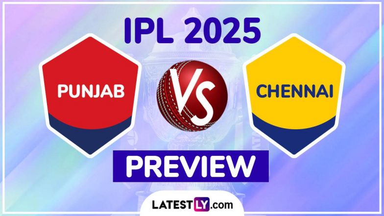 PBKS vs CSK IPL 2025 Preview: पंजाब किंग्स बनाम चेन्नई सुपर किंग्स इंडियन प्रीमियर लीग मैच से पहले जानें हेड टू हेड रिकॉर्ड्स, मिनी बैटल और स्ट्रीमिंग समेत सारे डिटेल्स