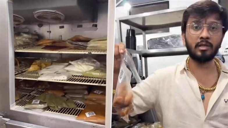 Video: उरण में पिज्जा खाने के बाद बच्चे को शुरू हुई उल्टियां, MNS कार्यकर्ताओं द्वारा मोजो पिज्जा आउटलेट पर छापा मारने पर मिली बासी सब्जियां और खराब तेल (देखें वीडियो)
