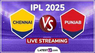 CSK vs PBKS TATA IPL 2025 Live Streaming: चेन्नई सुपर किंग्स बनाम पंजाब किंग्स इंडियन प्रीमियर लीग मैच में होगी कांटे की टक्कर, जानिए कब, कहां और कैसे देखें लाइव प्रसारण