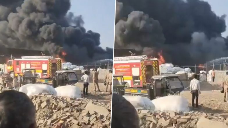 Noida Fire Video: नोएडा के बहलोलपुर में लगी भीषण आग, काबू पाने तक कई झुग्गियां और कबाड़ के गोदाम जलकर खाक