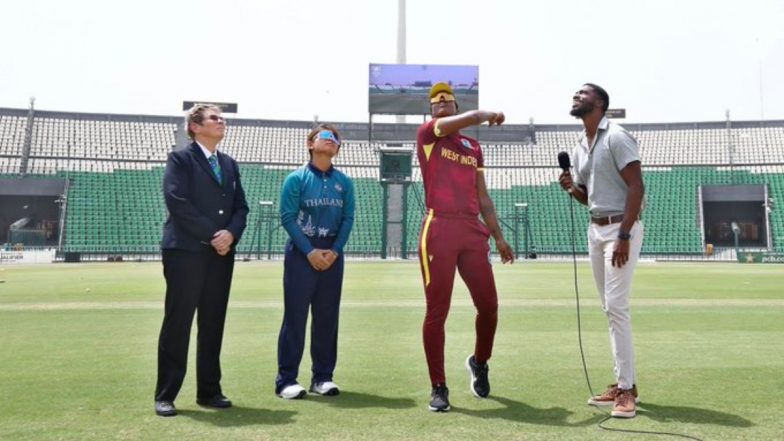 WI-W vs THA-W ICC Women's World Cup Qualifier 2025 Live Toss & Scorecard: वेस्टइंडीज महिला टीम ने जीता टॉस, थाईलैंड को दिया पहले बल्लेबाजी का न्योता, यहां देखें प्लेइंग इलेवन और लाइव स्कोरकार्ड