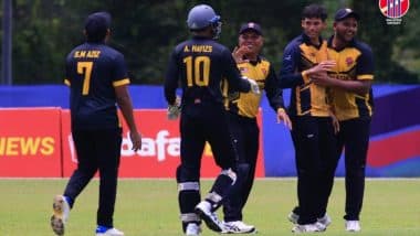 SIN vs THA, Quadrangular T20I Series 2025 Scorecard: सिंगापुर ने थाईलैंड को 10 रनों से हराया, मनीप्रीत सिंह रहे जीत का हीरो, यहां देखें मैच का स्कोरकार्ड