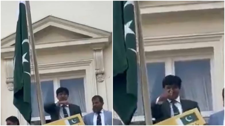 VIDEO: लंदन में भारतीय प्रदर्शनकारियों को गला रेतने की धमकी! पाकिस्तानी सैन्य अधिकारी के इशारे से मचा बवाल