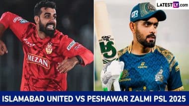 Peshawar Zalmi vs Islamabad United, PSL 2025 22nd Match Toss Update And Live Scorecard: इस्लामाबाद यूनाइटेड के कप्तान शादाब खान ने जीता टॉस, पहले बल्लेबाजी करने का किया फैसला; यहां देखें दोनों टीमों की प्लेइंग इलेवन और लाइव स्कोरकार्ड