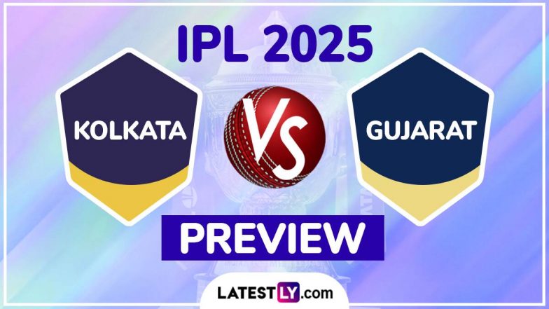 KKR vs GT TATA IPL 2025 Preview: कोलकाता नाइट राइडर्स बनाम गुजरात टाइटन्स इंडियन प्रीमियर लीग मैच से पहले जानिए हेड टू हेड रिकॉर्ड्स, मिनी बैटल और स्ट्रीमिंग समेत सारे डिटेल्स