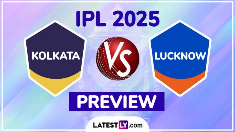 KKR vs LSG IPL 2025 Preview: कोलकाता नाइट राइडर्स बनाम लखनऊ सुपर जायंट्स इंडियन प्रीमियर लीग मैच से पहले जानें हेड टू हेड रिकॉर्ड्स, मिनी बैटल और स्ट्रीमिंग समेत सारे डिटेल्स