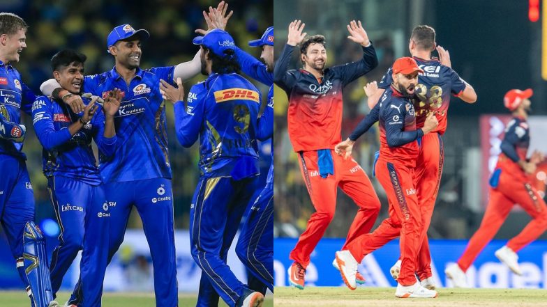 MI vs RCB, TATA IPL 2025 20th Match Winner Prediction: मुंबई इंडियंस और रॉयल चैलेंजर्स बेंगलुरु के बीच आज खेला जाएगा 'महामुकाबला', मैच से पहले जानें कौनसी टीम मार सकती हैं बाजी