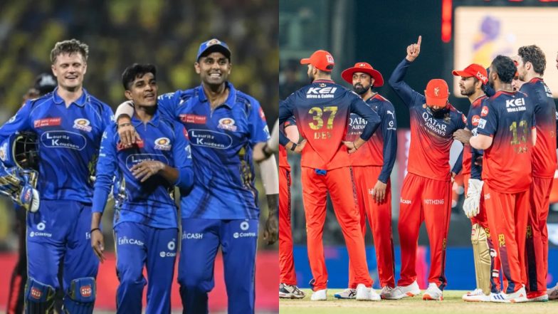 MI vs RCB, TATA IPL 2025 20th Match Toss Winner Prediction: रॉयल चैलेंजर्स बेंगलुरु को हराकर अपनी दूसरी जीत दर्ज करना चाहेगी मुंबई इंडियंस, यहां जानें कौनसी टीम जीत सकती हैं टॉस