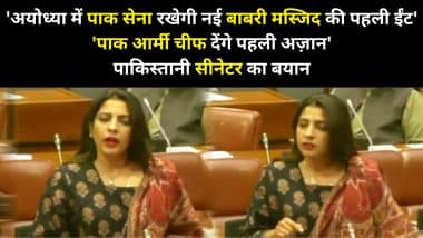 VIDEO: 'फिर से बाबरी मस्जिद बनाएगी पाक सेना, पहली अज़ान देंगे जनरल मुनीर, हमने हजारों साल तक भारत पर राज किया, पाकिस्तान संसद में सीनेटर ने उगला ज़हर