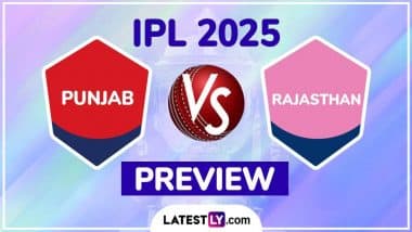 RR vs PBKS TATA IPL 2025 Preview: राजस्थान रॉयल्स बनाम पंजाब किंग्स इंडियन प्रीमियर लीग के 59वें मुकाबले से पहले जानें हेड टू हेड रिकॉर्ड्स, मिनी बैटल और स्ट्रीमिंग समेत सारे डिटेल्स
