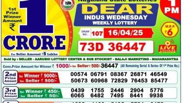 Nagaland State Lottery Sambad Result Today 1 PM: आ गया नागालैंड स्टेट लॉटरी का रिजल्ट, जानें किसे मिला 1 करोड़ रुपये का पहला इनाम; देखें पूरी विनर लिस्ट