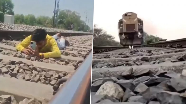 रील बनाने के लिए युवक ने की हद पार, जान को जोखिम में डालकर लेट गया रेलवे ट्रैक पर और फिर... (Watch Viral Video)