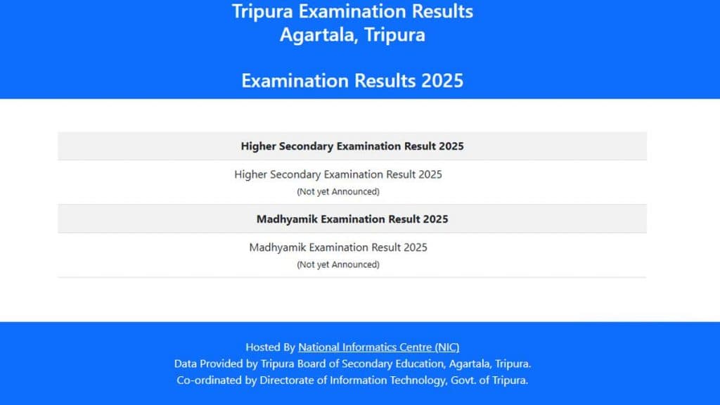 Tripura Board Result 2025: त्रिपुरा बोर्ड कक्षा 10 और 12 के परिणाम 30 अप्रैल को होंगे जारी, tbresults.tripura.gov.in पर करें चेक