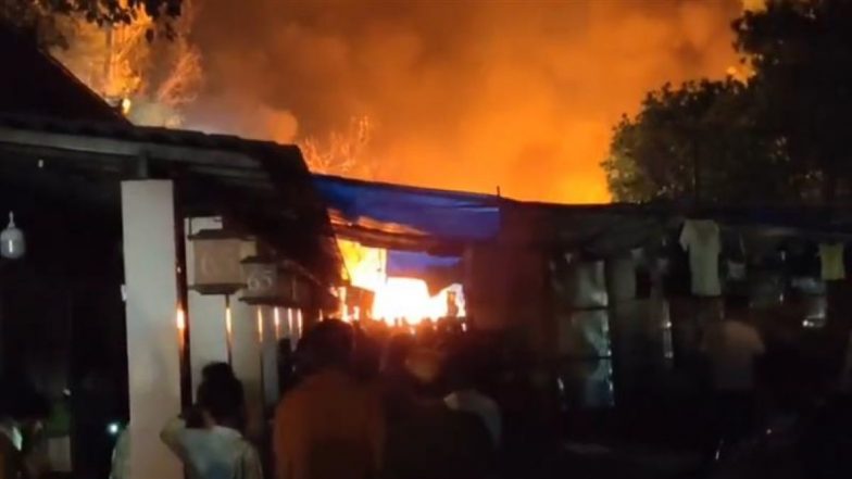 Massive fire at Dilli Haat: दिल्ली हाट में लगी भीषण आग; कई दुकानें खाक | Video