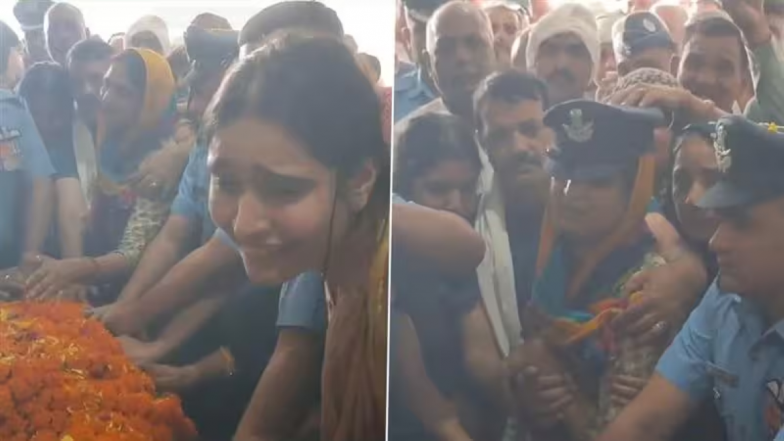 अलविदा फ्लाइट लेफ्टिनेंट सिद्धार्थ यादव; मंगेतर ने नम आंखों से तो माता-पिता ने गर्व से दी अंतिम विदाई; Video