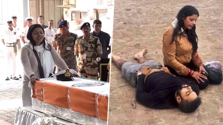 Pahalgam Terror Attack: शादी के महज हफ्ते भर बाद उजड़ गया संसार, नेवी ऑफिसर विनय नरवाल की पत्नी हिमांशी ने पति को दी अंतिम विदाई