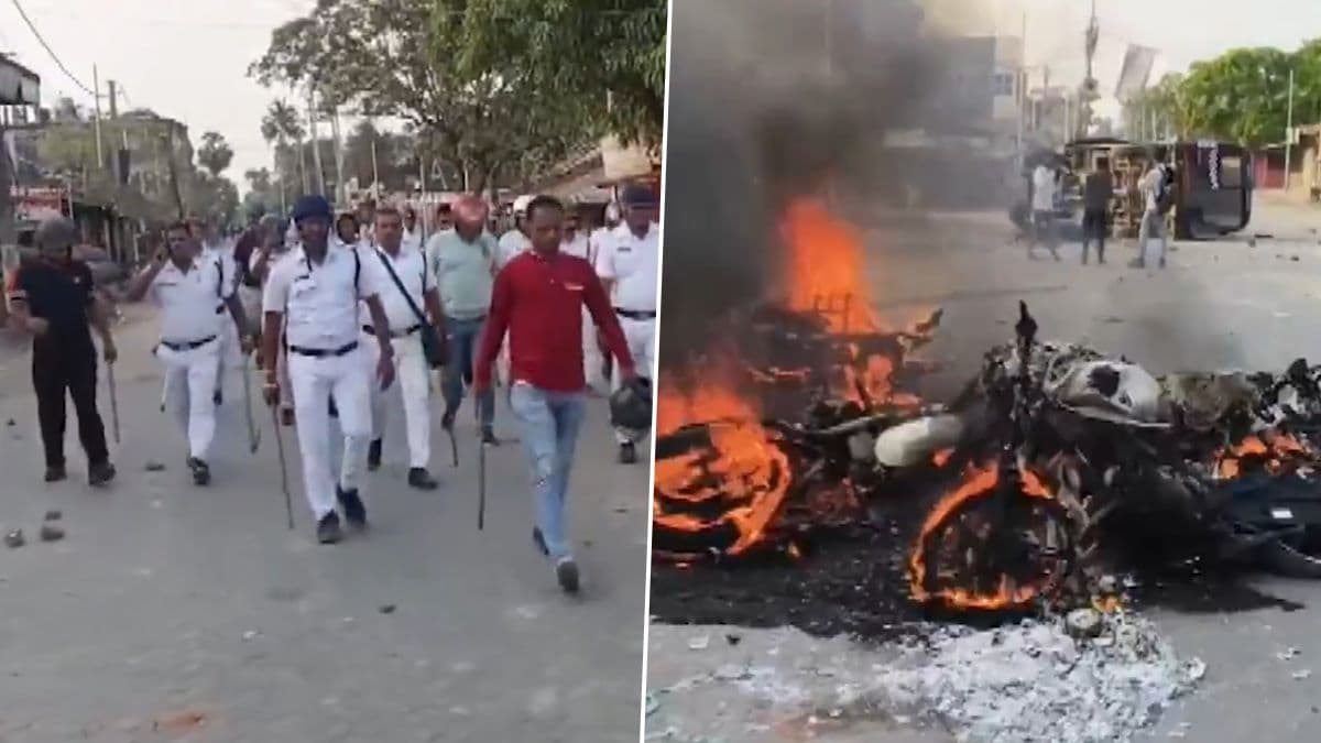  पश्चिम बंगाल में वक्फ कानून के खिलाफ फिर भड़की हिंसा, घरों-दुकानों में आगजनी, गाड़ियां जलाईं, कई घायल