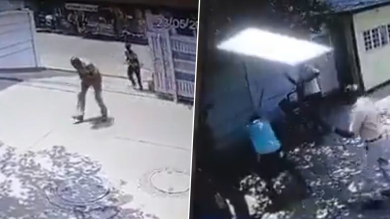 Lucknow Attack Video: लखनऊ के CBI ऑफिस के बाहर एएसआई पर शख्स ने किया धनुष्यबाण के तीर से हमला, सीसीटीवी फुटेज आया सामने, आरोपी हुआ गिरफ्तार