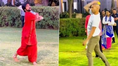 Video: शिखर धवन, कुलदीप यादव, रिंकू सिंह और आशुतोष शर्मा ने बाबा बागेश्वर के साथ खेला क्रिकेट, लगाए चौके-छक्का; वीडियो हुआ वायरल