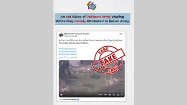 Fact Check: क्या भारतीय सेना ने अपने सैनिकों के शव वापस लाने के लिए एलओसी पर सफेद झंडे लहराए? PIB ने वायरल पुराने वीडियो का किया पर्दाफाश