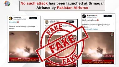 Fact Check: पाकिस्तान ने भारतीय ब्रिगेड मुख्यालय को नष्ट कर दिया और श्रीनगर एयरबेस पर बमबारी की? पीआईबी ने पाक द्वारा फैलाए गए फर्जी दावों को किया खारिज