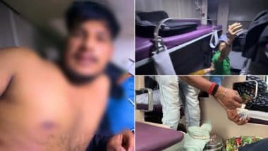 YouTuber Attacked by Pantry Staff: पानी, कॉफी और इंस्टेंट नूडल्स के अधिक पैसे लेने की शिकायत के बाद यूट्यूबर विशाल शर्मा पर हेमकुंट एक्सप्रेस ट्रेन में पैंट्री स्टाफ ने किया हमला