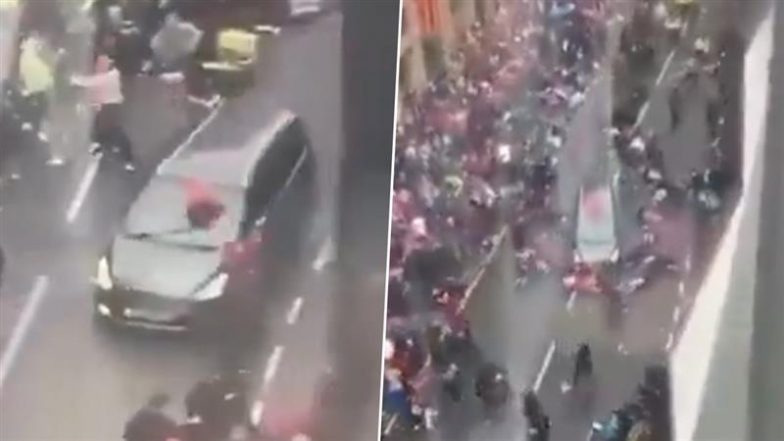Viral Video: प्रीमियर लीग खिताब जीतने का जश्न मना रहे लिवरपूल के फैंस को कार ने जानबूझकर मारी टक्कर, देखें भयावह वीडियो