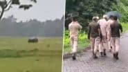 Kaziranga Rhino Video: ग्रामीणों पर बढ़ा खतरा! काजीरंगा नेशनल पार्क का जंगली गेंडा माजुली पहुंचा, वन विभाग ने नागरिकों को किया सतर्क