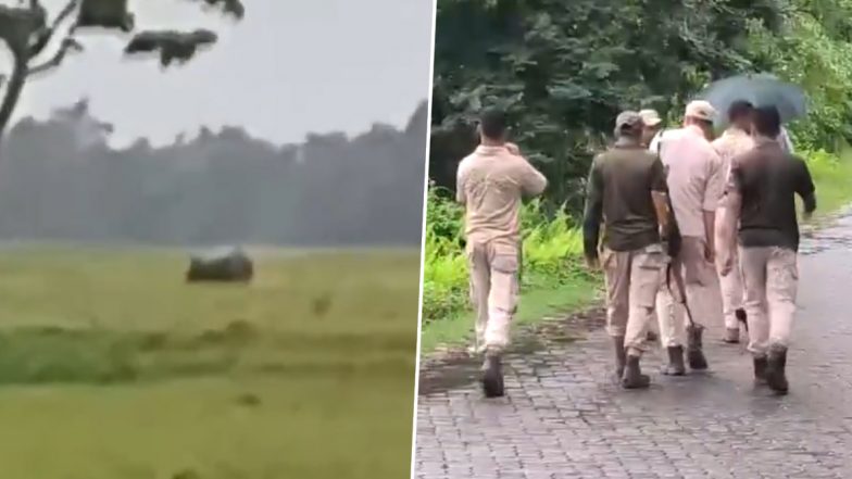 Kaziranga Rhino Video: ग्रामीणों पर बढ़ा खतरा! काजीरंगा नेशनल पार्क का जंगली गेंडा माजुली पहुंचा, वन विभाग ने नागरिकों को किया सतर्क