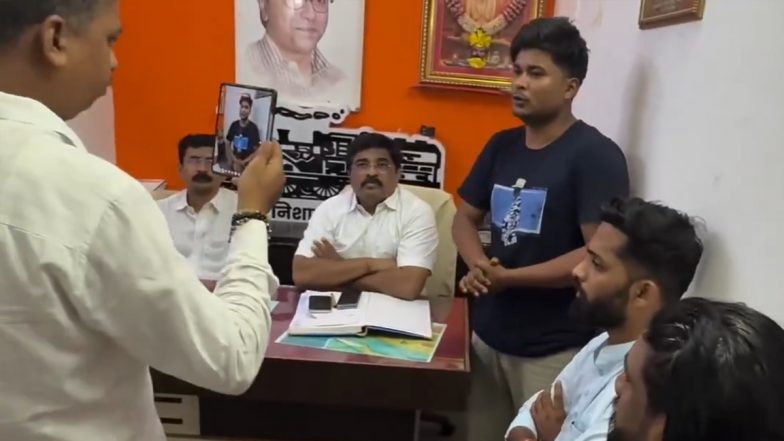 &lsquo;Marathi Bolunga Bhi, Sikhunga Bhi&rsquo;: डोमिनोज पिज्जा डिलीवरी बॉय ने मुंबई में एमएनएस कार्यालय में माफी मांगी, वीडियो आया सामने