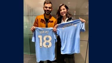 Virat Kohli Retires: मैनचेस्टर सिटी ने क्लब जर्सी के साथ स्टार भारतीय क्रिकेट और अनुष्का शर्मा की तस्वीर साझा की, देखें पोस्ट