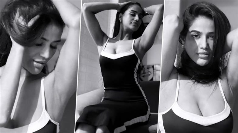 Poonam Pandey Sexy Look: डीप नेक ड्रेस में पूनम पांडे ने दिखाया कातिलाना अंदाज़, देखकर फैंस बोले- 'उफ्फ़!' (View Pics)
