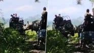 Rhino Charges at Safari Jeep: असम के मानस नेशनल पार्क में गैंडे ने सफारी जीप पर किया हमला, भयानक मुठभेड़ में पर्यटक बाल-बाल बचे- देखें वीडियो