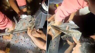 VIDEO: नोएडा पार्क के बेंच में फंसी 7 साल की बच्ची की उंगलियां, फायर ब्रिगेड ने मेटल काटकर बचाई जान; 6 घंटे चला रेस्क्यू ऑपरेशन