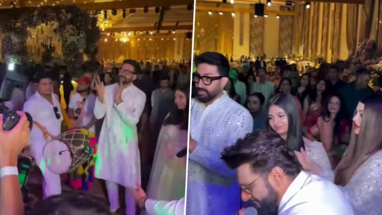Aishwarya Rai Dances to Kajra Re: मुंबई इवेंट में ऐश्वर्या राय ने लगाए 'कजरा रे' पर ठुमके, आराध्या और अभिषेक बच्चन भी हुए शामिल (Watch Video)