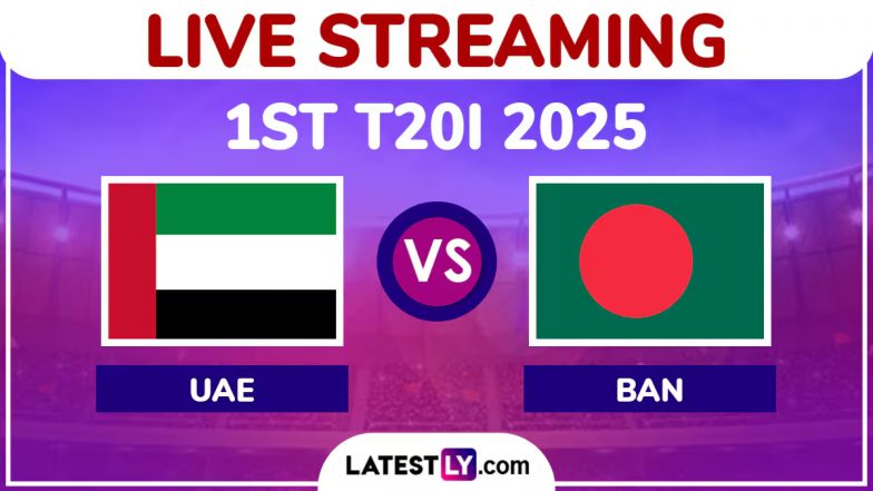 UAE vs BAN 1st T20I 2025 Live Streaming: पहले टी20 में संयुक्त अरब अमीरात से भिड़ेगी बांग्लादेश क्रिकेट टीम, यहां जानिए कब, कहां और कैसे देखें लाइव प्रसारण