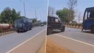 Tamil Nadu: पुलिस की एसयूवी वन-वे रोड पर गलत दिशा में चलते हुए टीएनएसटीसी बस से टकराई, वीडियो वायरल