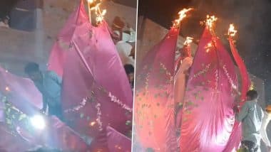 Viral Wedding Video: जयमाला के दौरान विशाल कमल में बैठे थे दूल्हा-दुल्हन, फिर जो हुआ देखें वायरल वीडियो