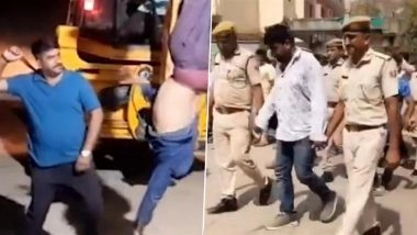 Rajasthan: ब्यावर पुलिस ने हिस्ट्रीशीटर तेजपाल सिंह की निकाली हेकड़ी, चिलचिलाती गर्मी में सड़क पर दौड़ाया; JCB ड्राइवर को उल्टा लटकाकर पीटने का है आरोप (Watch Video)