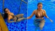 Ameesha Patel ने बिकनी पहन स्विमिंग पूल में लगाई आग, फैंस का धड़का दिल (Watch Video)