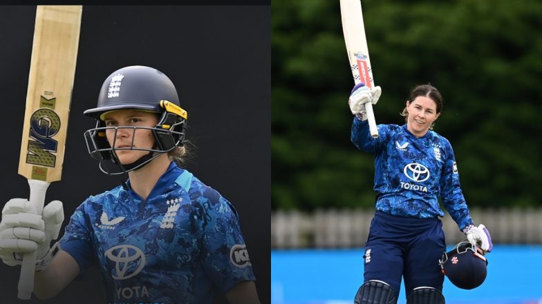 England Women vs West Indies Women, 1st ODI Match 2025 1st Inning Scorecard: पहले वनडे में इंग्लैंड ने वेस्टइंडीज के सामने रखा 346 रनों का टारगेट, टैमी ब्यूमोंट और एमी जोन्स ने खेली धुआंधार शतकीय पारी; यहां देखें पहली पारी का स्कोरकार्ड