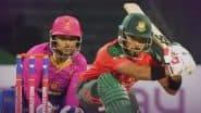 UAE vs BAN, 1st T20I Match Scorecard: बांग्लादेश ने संयुक्त अरब अमीरात को दिया 192 रनों का टारगेट, परवेज़ हुसैन इमोन ने खेली धमाकेदार पारी; यहां देखें पहली पारी का स्कोरकार्ड