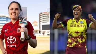 ENG-W vs WI-W 3rd T20I 2025 Live Scorecard: इंग्लैंड महिला टीम ने तीसरे T20 में वेस्टइंडीज को दिया 145 रनों का लक्ष्य, हीथर नाइट ने ठोकी शानदार फिफ्टी, यहां देखें पहली पारी का स्कोरकार्ड