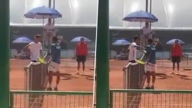 Pakistan Tennis Player Handshake With Indian Opponent: जूनियर डेविस कप 2025 में भारत से हार के बाद पाकिस्तानी खिलाड़ी ने किया अभद्र हैंडशेक, वीडियो हुआ वायरल
