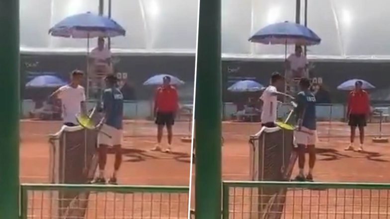 Pakistan Tennis Player Handshake With Indian Opponent: जूनियर डेविस कप 2025 में भारत से हार के बाद पाकिस्तानी खिलाड़ी ने किया अभद्र हैंडशेक, वीडियो हुआ वायरल