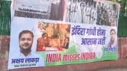 India-Pakistan Tension: भारत-पाक तनाव के बीच कांग्रेस मुख्यालय के बाहर लगे पोस्टर, लिखा गया, 'इंदिरा होना आसान नहीं'; VIDEO