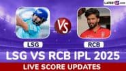 IPL 2025: आरसीबी के खिलाफ 200 प्लस टारेगट नहीं बचा पाई एलएसजी, बनाया अनचाहा रिकॉर्ड