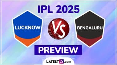 LSG vs RCB TATA IPL 2025 Preview: लखनऊ सुपर जायंट्स बनाम रॉयल चैलेंजर्स बेंगलुरु इंडियन प्रीमियर लीग मैच से पहले जानिए हेड टू हेड रिकॉर्ड्स, मिनी बैटल और स्ट्रीमिंग समेत सारे डिटेल्स