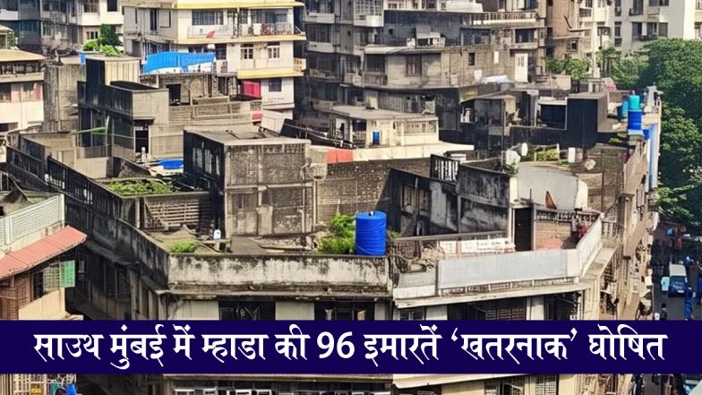 South Mumbai MHADA Buildings: साउथ मुंबई में म्हाडा की 96 इमारतें 'खतरनाक' घोषित, मानसून से पहले खाली करने का आदेश